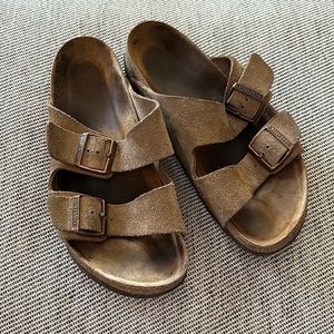 Birkenstock Arizona taupe suede sandals - 39